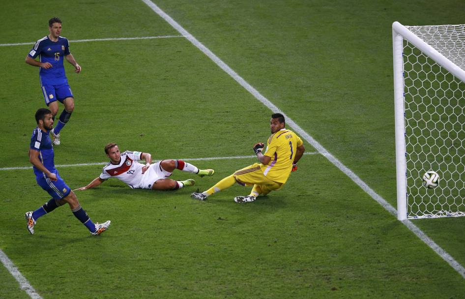 Il gol partita di Mario Goetze. Reuters